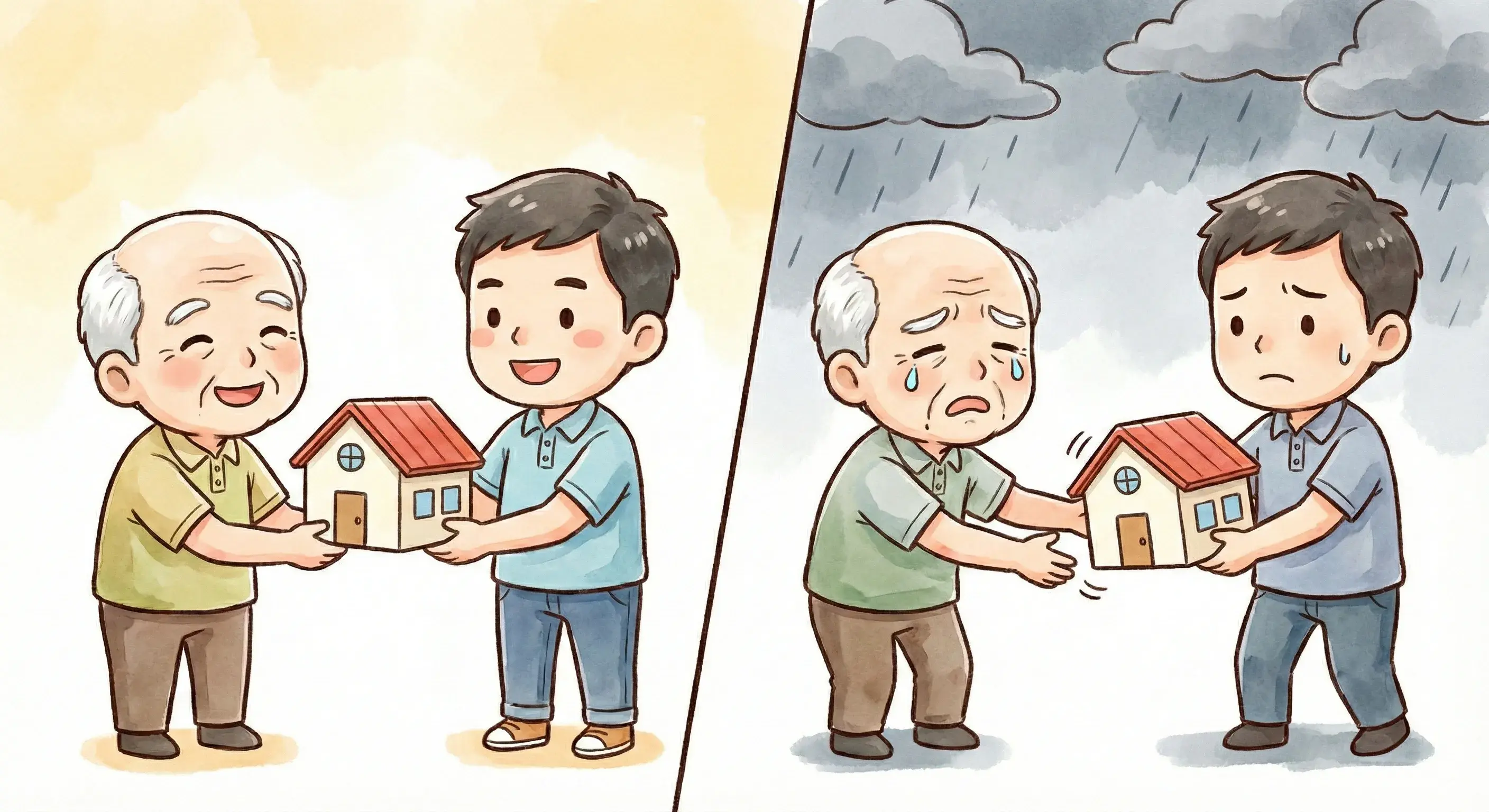 把房子送給孩子後，他卻不孝順可以拿回來嗎？贈與契約「防不孝條款」怎麼寫？